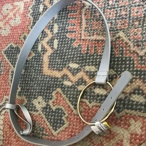 Nordstrom Gold Circle Belt, Silver